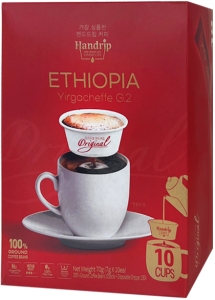 Handrip~Ароматный молотый кофе, Эфиопия (Корея) 10 шт~Mini Ethiopia