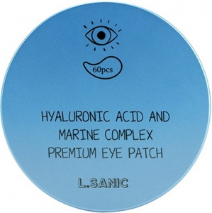 L'Sanic~Патчи с гиалуроновой кислотой и водорослями~Hyaluronic Premium Eye Patch
