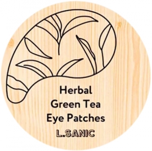 L'Sanic~Гидрогелевые патчи с экстрактом зеленого чая~Herbal Green Tea Hydrogel Eye Patches