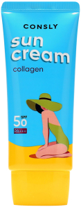 Consly~Солнцезащитный крем с морским коллагеном~Daily Protection Collagen SPF 50+/PA+++